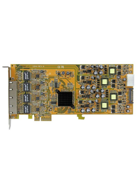 StarTech.com Scheda di rete PCIe Gigabit Power over Ethernet a 4 porte - Adattatore PCI express PSE / POE - NIC
