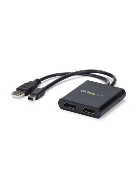 StarTech.com Adattatore multi monitor a 2 porte - MST Hub Mini DisplayPort a 2x DisplayPort - Doppio monitor 4K 30Hz - Video Spl