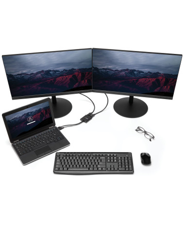 StarTech.com Adattatore multi monitor a 2 porte - MST Hub Mini DisplayPort a 2x DisplayPort - Doppio monitor 4K 30Hz - Video Spl