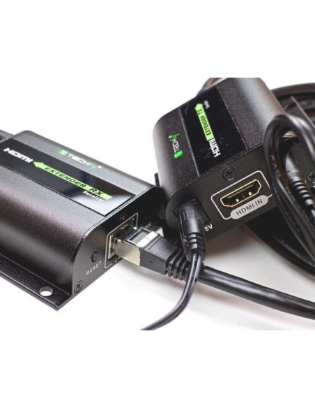 Techly Extender HDMI Full HD 3D IR su cavo Cat.5E/6/6A/7 60m Autoregolato (IDATA EXT-E70I)