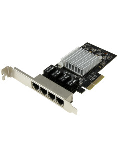 StarTech.com Scheda di rete PCIe Gigabit Power over Ethernet a 4 porte - Adattatore PCI express - Intel I350 NIC