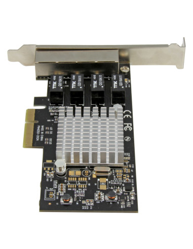 StarTech.com Scheda di rete PCIe Gigabit Power over Ethernet a 4 porte - Adattatore PCI express - Intel I350 NIC