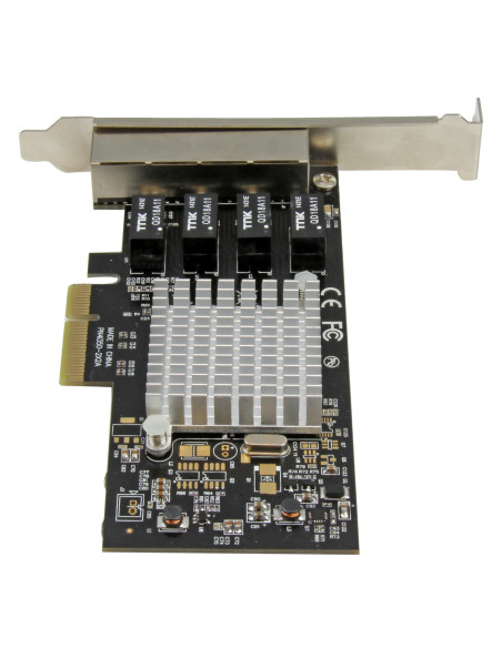 StarTech.com Scheda di rete PCIe Gigabit Power over Ethernet a 4 porte - Adattatore PCI express - Intel I350 NIC