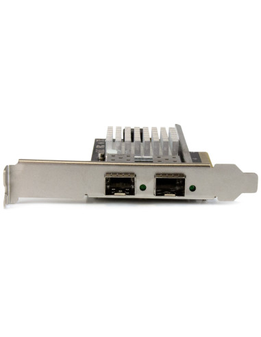 StarTech.com Scheda di rete PCI Express in Fibra ottica da 10Gb con 2 porte SFP+ aperto con Chip Intel