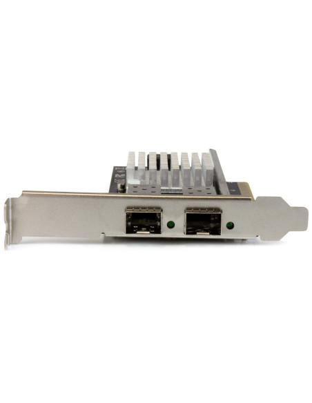 StarTech.com Scheda di rete PCI Express in Fibra ottica da 10Gb con 2 porte SFP+ aperto con Chip Intel