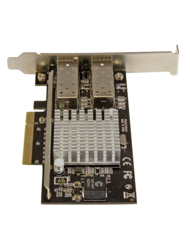 StarTech.com Scheda di rete PCI Express in Fibra ottica da 10Gb con 2 porte SFP+ aperto con Chip Intel