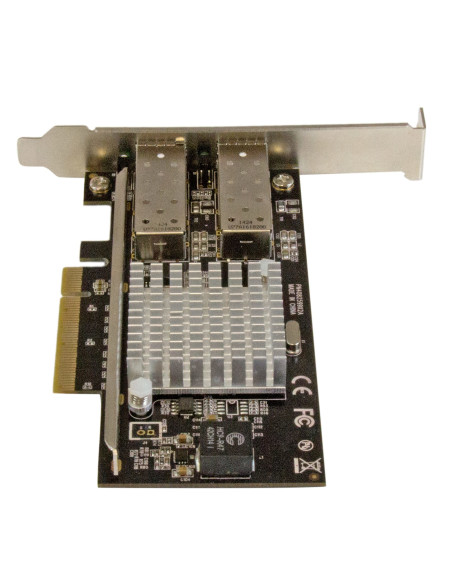 StarTech.com Scheda di rete PCI Express in Fibra ottica da 10Gb con 2 porte SFP+ aperto con Chip Intel