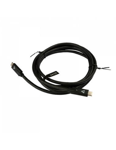 V7 Cavo USB nero da USB-C maschio a USB-C maschio 2m 6.6ft