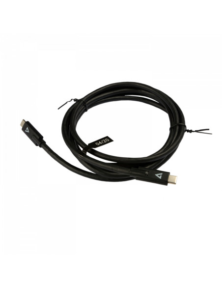 V7 Cavo USB nero da USB-C maschio a USB-C maschio 2m 6.6ft