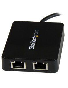 StarTech.com Adattatore di Rete USB-C a doppia uscita Ethernet Gigabit con porta USB tipo-A 2
