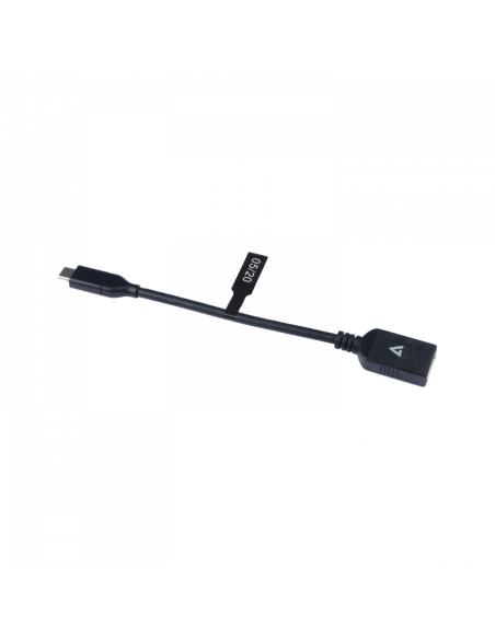 V7 Cavo USB nero da USB 3.0 A femmina a USB-C maschio 0.3m 1ft