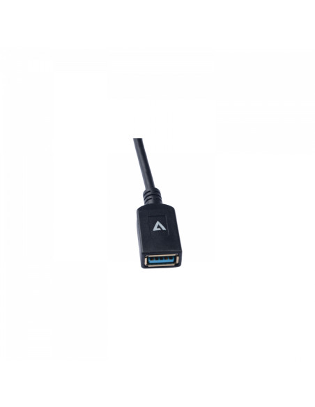 V7 Cavo USB nero da USB 3.0 A femmina a USB-C maschio 0.3m 1ft