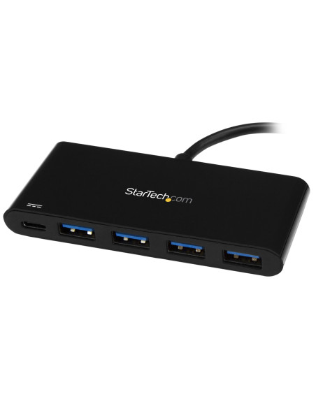 StarTech.com HB30C4AFPD hub di interfaccia USB 3.2 Gen 1 (3.1 Gen 1) Type-C 5000 Mbit/s Nero