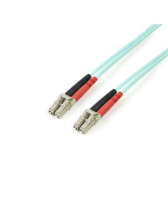 StarTech.com Cavo in fibra ottica multimodale da LC/UPC a LC/UPC OM4 da 3 m - Fibra LOMMF/VCSEL Zipcord da 50/125 µm, Reti 100G