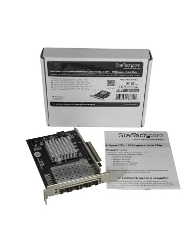 StarTech.com Scheda di Rete per Server SFP+ a Quattro Porte - PCI Express - Chip Intel XL710