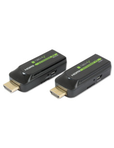 Techly IDATA EXT-E70S moltiplicatore AV Trasmettitore e ricevitore AV Nero