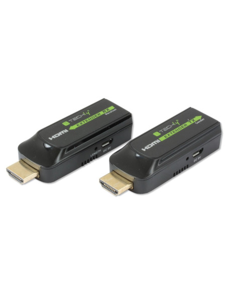Techly IDATA EXT-E70S moltiplicatore AV Trasmettitore e ricevitore AV Nero