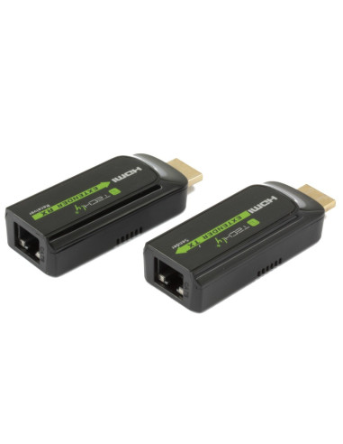 Techly IDATA EXT-E70S moltiplicatore AV Trasmettitore e ricevitore AV Nero