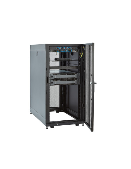 StarTech.com Armadio rack per server 25U - Profondità regolabile da 7-35" a 4 montanti con chiusura a chiave - Armadio mobile v