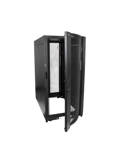 StarTech.com Armadio rack per server 25U - Profondità regolabile da 7-35" a 4 montanti con chiusura a chiave - Armadio mobile v
