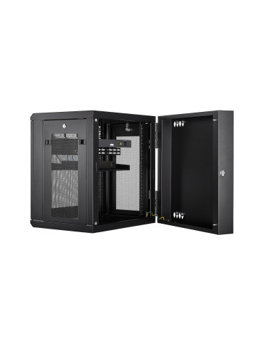 StarTech.com Armadio per Server Rack Montabile a Parete 12U - Armadio a Cerniera fino a 17" (43cm) di profondità