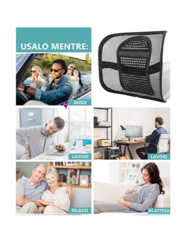 KIT DA 2 PEZZI CUSCINO LOMBARE