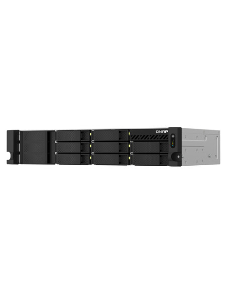QNAP TS-873AEU-4G server NAS e di archiviazione Armadio (2U) Ryzen Embedded V1500B 4 GB DDR4 0 TB QuTS hero Nero