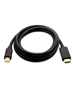 V7 Mini DisplayPort maschio a HDMI maschio, 2 metri 6,6 piedi, unidirezionale da DisplayPort nero, video Full 1080P