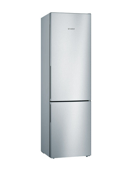 Bosch Serie 4 KGV39VLEAS Frigorifero combinato da libera installazione 201 x 60 cm Metal look Classe E