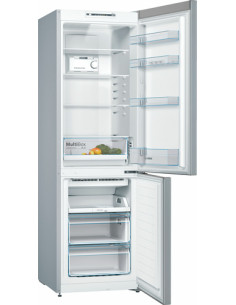 Bosch Serie 2 KGN36NLEA Frigorifero Combinato da libera installazione 186 x 60 cm Metal look Classe E 2