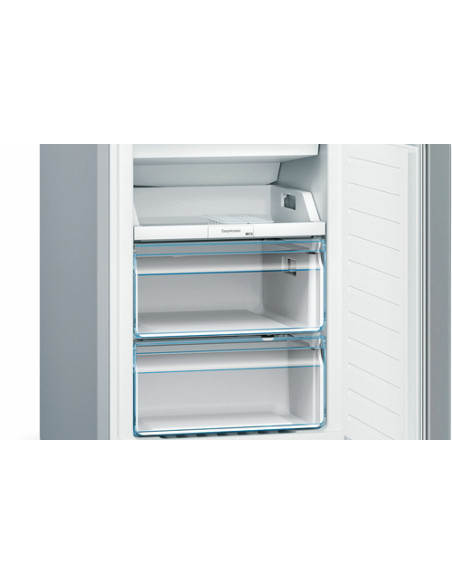 Bosch Serie 2 KGN36NLEA Frigorifero combinato da libera installazione 186 x 60 cm Metal look Classe E