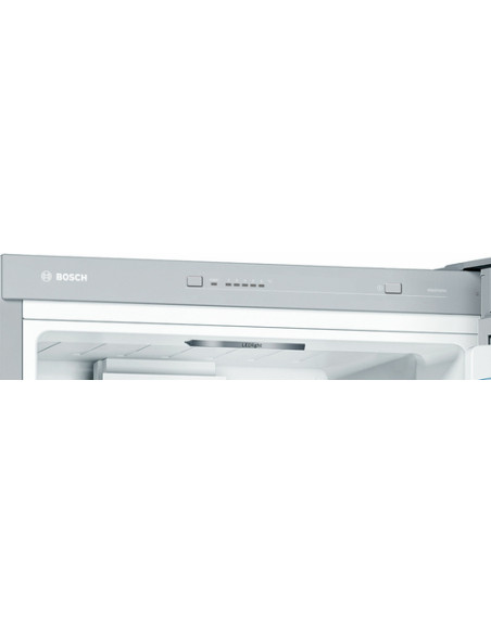 Bosch Serie 4 KGV39VLEAS Frigorifero combinato da libera installazione 201 x 60 cm Metal look Classe E