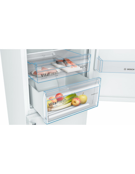 Bosch Serie 4 KGN39VWEQ Frigorifero combinato da libera installazione 203 x 60 cm Bianco Classe E