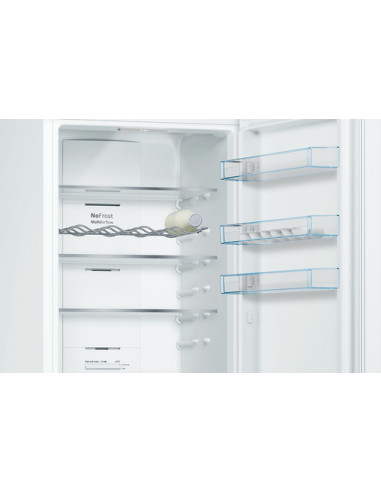 Bosch Serie 4 KGN39VWEQ Frigorifero combinato da libera installazione 203 x 60 cm Bianco Classe E