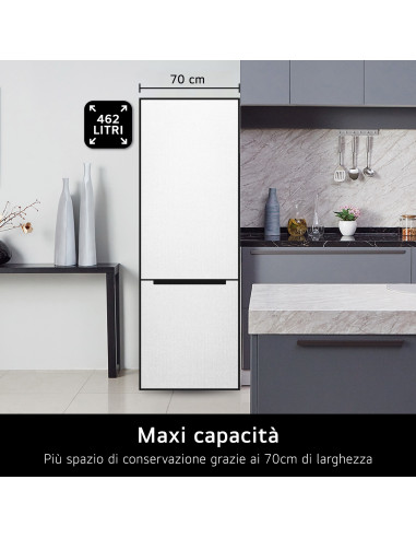 LG GBB567PZCMB Libera installazione 462 L Acciaio inox