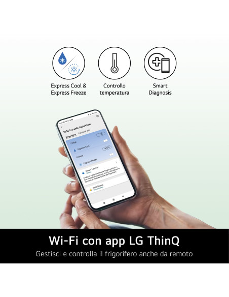 LG GBB567PZCMB Libera installazione 462 L Acciaio inox