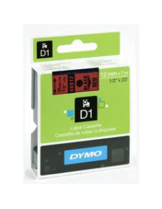 NASTRO D1 12MMX7M NERO/ROSSO