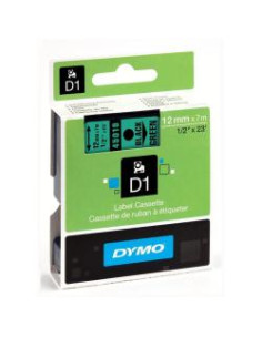 NASTRO D1 12MMX7M NERO/VERDE