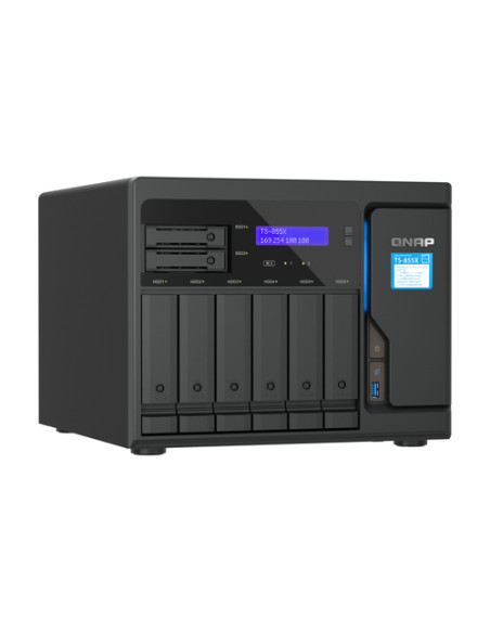 QNAP TS-855X SAN Tower Intel Atom® C5125 8 GB DDR4 0 TB QNAP QTS Nero