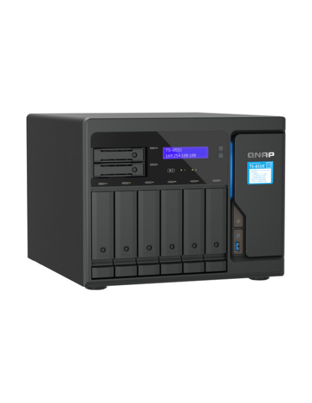 QNAP TS-855X SAN Tower Intel Atom® C5125 8 GB DDR4 0 TB QNAP QTS Nero