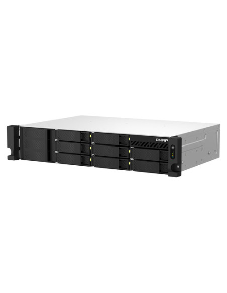 QNAP TS-864EU-RP-8G server NAS e di archiviazione Armadio (2U) Intel® Celeron® N5095 8 GB DDR4 0 TB QNAP Turbo System Nero