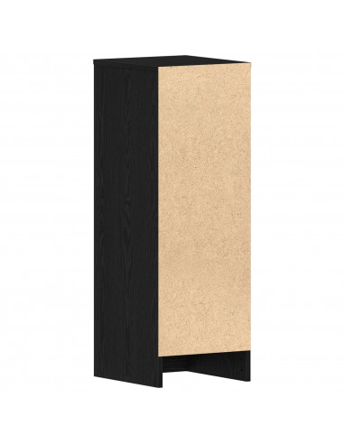Armadio per scarpe  Nero Rovere 32x35x92 cm in legno ingegnerizzato
