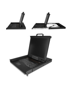 StarTech.com Console KVM per Armadio Rack - Monitor LCD 17" - KVM Switch VGA a 1 porta - Montabile a Rack - Cassetto KVM univers 2