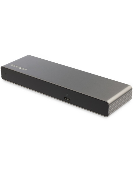 StarTech.com Thunderbolt 3 Dock - Doppio monitor 4K 60Hz TB3 Laptop Docking Station con DisplayPort, HDMI e VGA 1080p - Power De