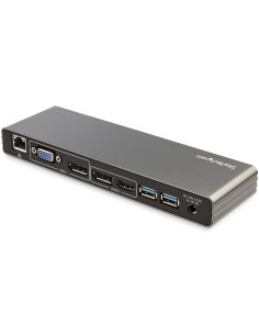 StarTech.com Thunderbolt 3 Dock - Doppio monitor 4K 60Hz TB3 Laptop Docking Station con DisplayPort, HDMI e VGA 1080p - Power De 2