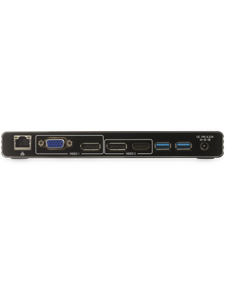 StarTech.com Thunderbolt 3 Dock - Doppio monitor 4K 60Hz TB3 Laptop Docking Station con DisplayPort, HDMI e VGA 1080p - Power De