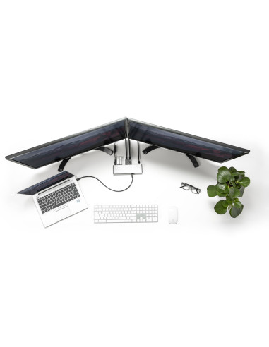 StarTech.com Thunderbolt 3 Dock - Doppio monitor 4K 60Hz TB3 Laptop Docking Station con DisplayPort, HDMI e VGA 1080p - Power De