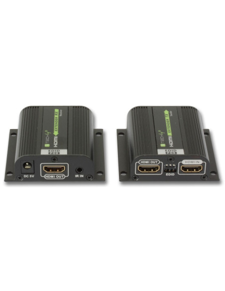 Techly IDATA EXT-E70POED moltiplicatore AV Trasmettitore e ricevitore AV Nero