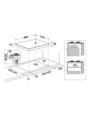 Hotpoint Ariston Piano cottura a gas PCN 640 T (AN) R /HA