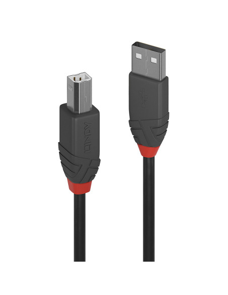 Lindy 36673 cavo USB USB 2.0 2 m USB A USB B Nero